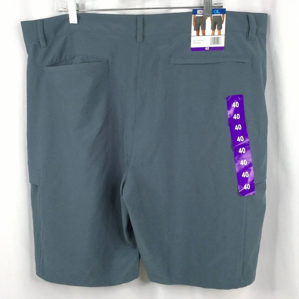 NWT w/Defect 32 Degrees Cool Tech Cargo Shorts Mens Size 40 Slate Blue